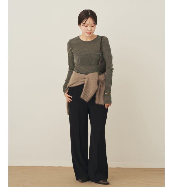 Plage「《一部カラーWEB限定追加》Flocky Mesh ロンT」|Tシャツ・カットソー|