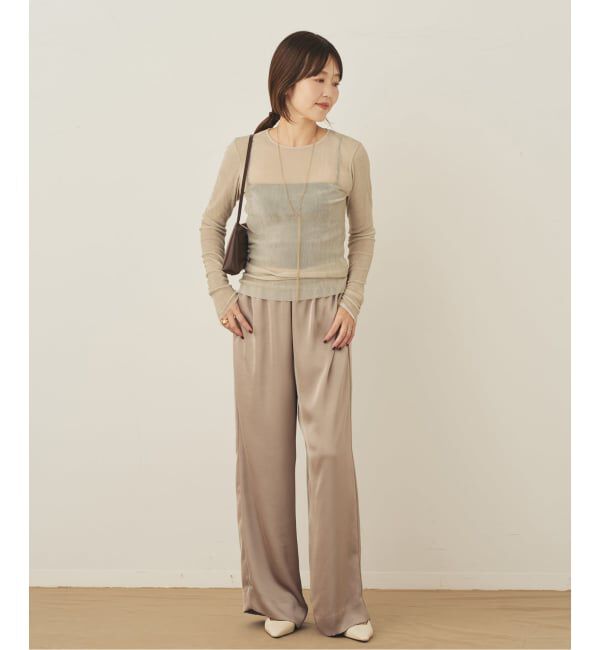 Plage「《一部カラーWEB限定追加》Flocky Mesh ロンT」|Tシャツ・カットソー|