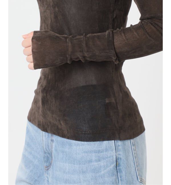 Plage「《一部カラーWEB限定追加》Flocky Mesh ロンT」|Tシャツ・カットソー|