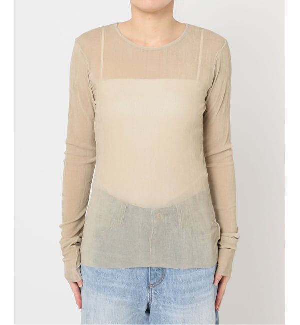 Plage「《一部カラーWEB限定追加》Flocky Mesh ロンT」|Tシャツ・カットソー|