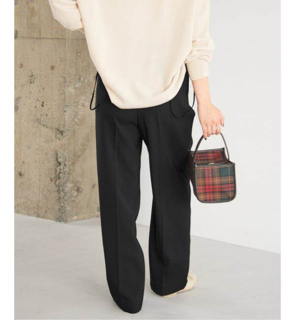 IENA「サスペンダーダブルクロスパンツ」|スラックス|