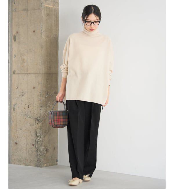 IENA「サスペンダーダブルクロスパンツ」|スラックス|