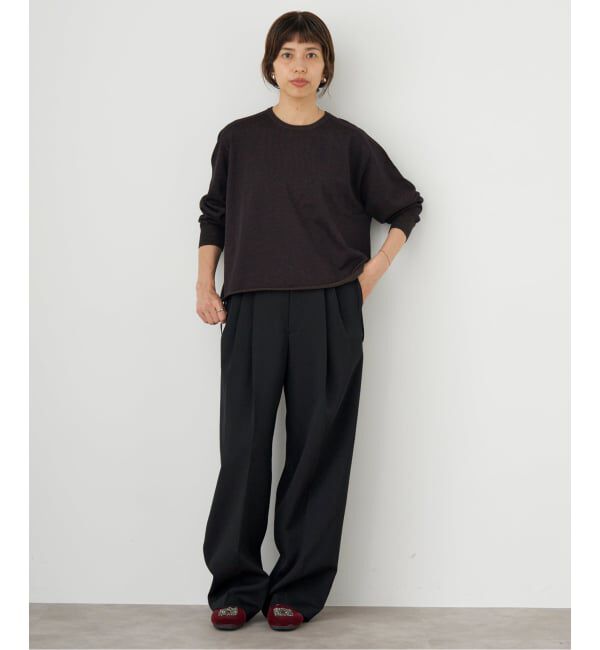 IENA「サスペンダーダブルクロスパンツ」|スラックス|