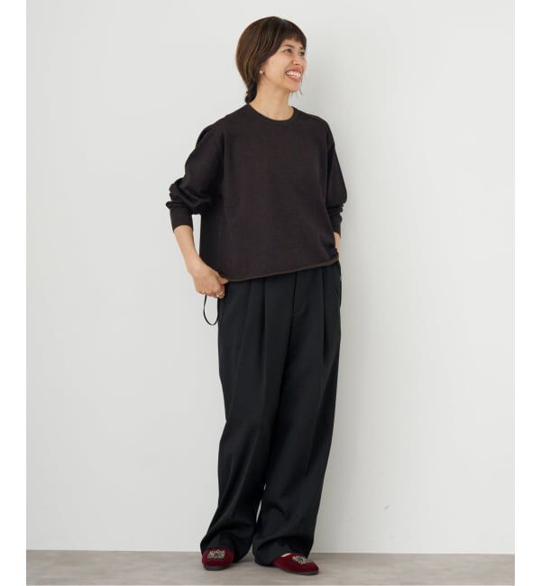 IENA「サスペンダーダブルクロスパンツ」|スラックス|