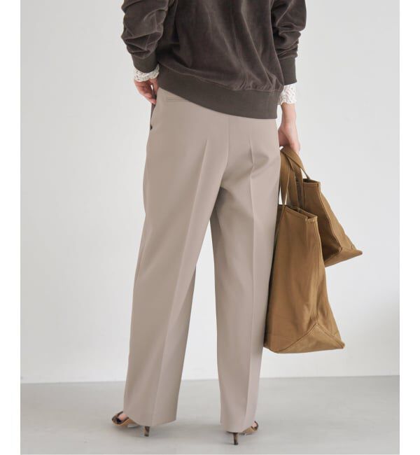 IENA「サスペンダーダブルクロスパンツ」|スラックス|