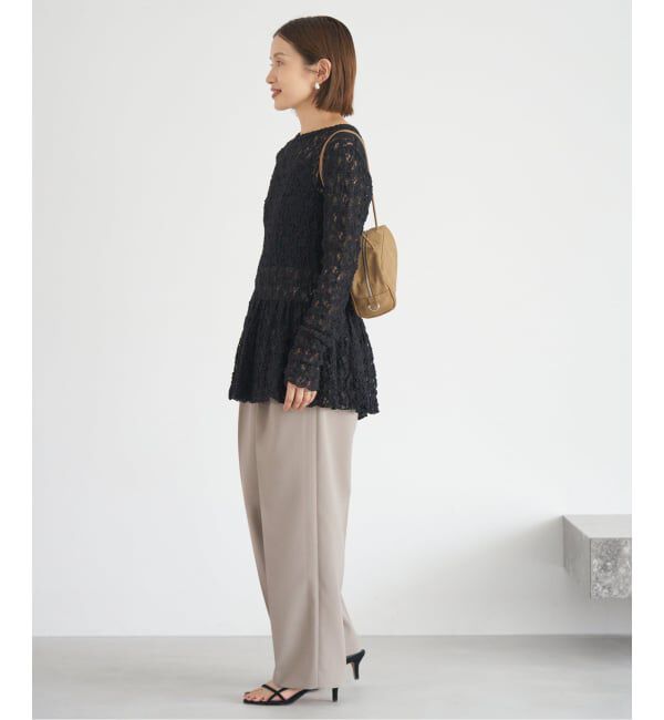 IENA「サスペンダーダブルクロスパンツ」|スラックス|