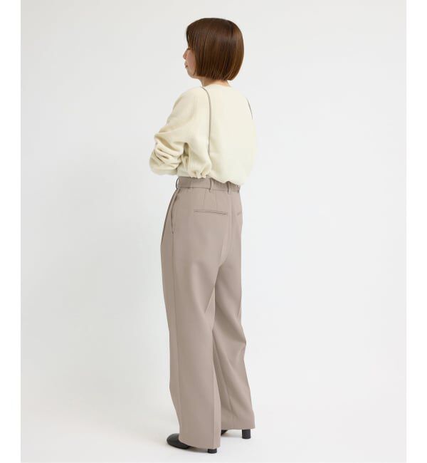 IENA「サスペンダーダブルクロスパンツ」|スラックス|