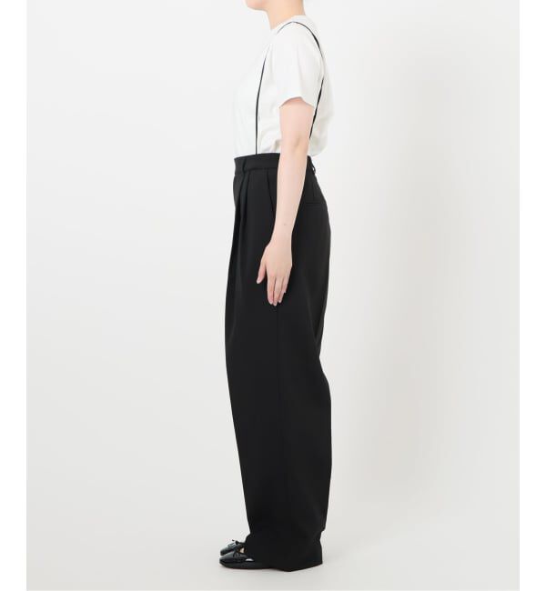 IENA「サスペンダーダブルクロスパンツ」|スラックス|