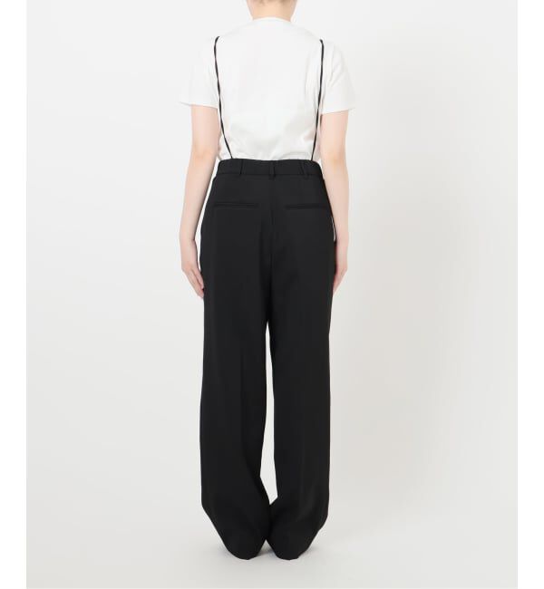 IENA「サスペンダーダブルクロスパンツ」|スラックス|