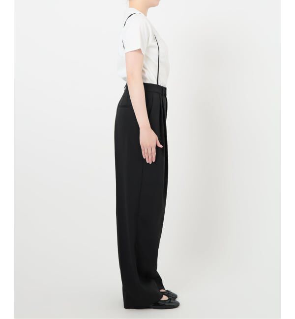 IENA「サスペンダーダブルクロスパンツ」|スラックス|