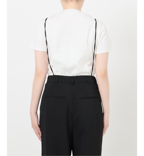 IENA「サスペンダーダブルクロスパンツ」|スラックス|