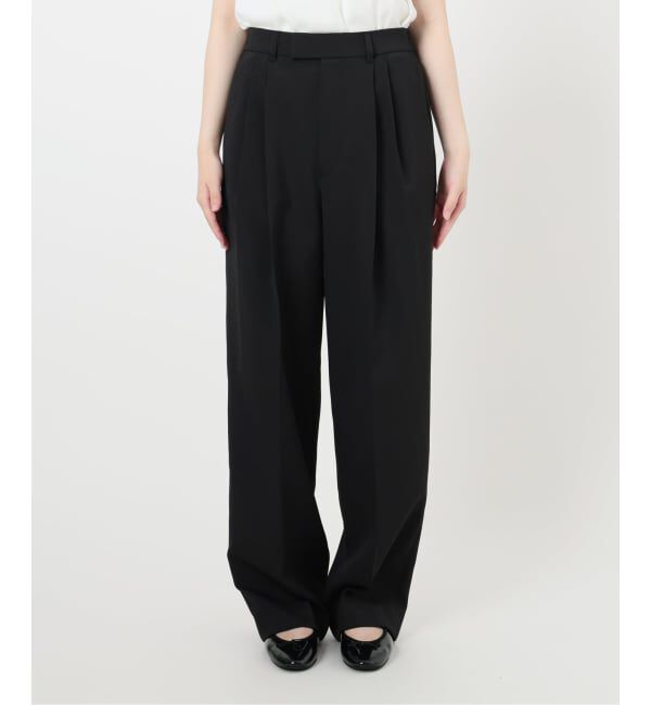 IENA「サスペンダーダブルクロスパンツ」|スラックス|