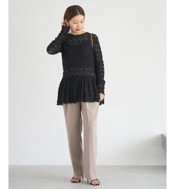 IENA「サスペンダーダブルクロスパンツ」|スラックス|