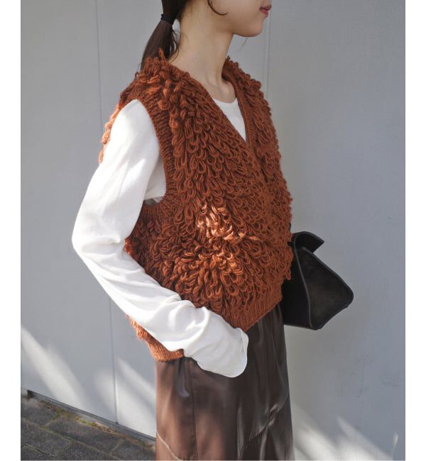 SLOBE IENA「NEPAL HAND KNIT SLOBE別注 ループニットベスト」|ベスト・ジレ|