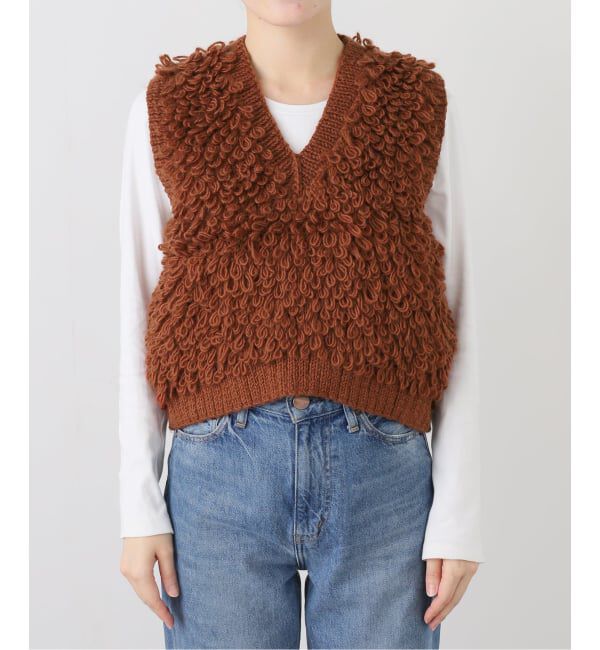 SLOBE IENA「NEPAL HAND KNIT SLOBE別注 ループニットベスト」|ベスト・ジレ|