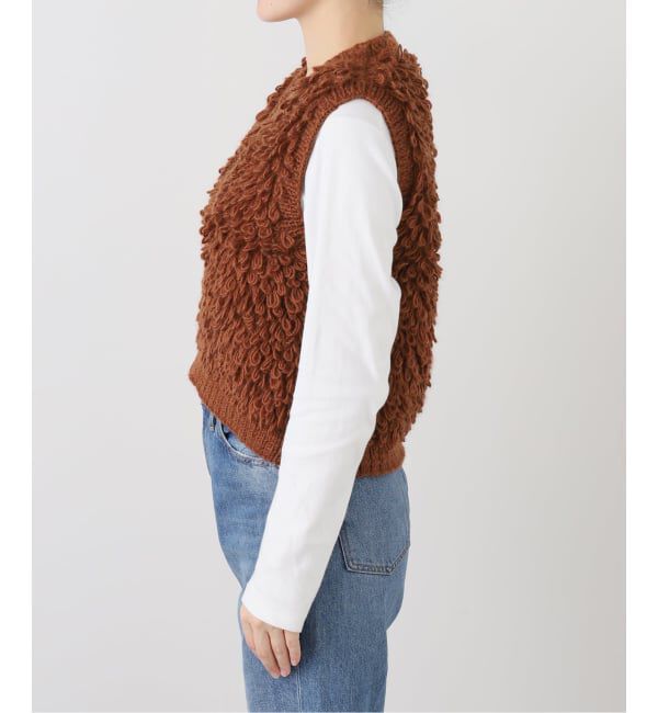 SLOBE IENA「NEPAL HAND KNIT SLOBE別注 ループニットベスト」|ベスト・ジレ|