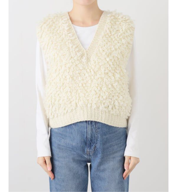 SLOBE IENA「NEPAL HAND KNIT SLOBE別注 ループニットベスト」|ベスト・ジレ|