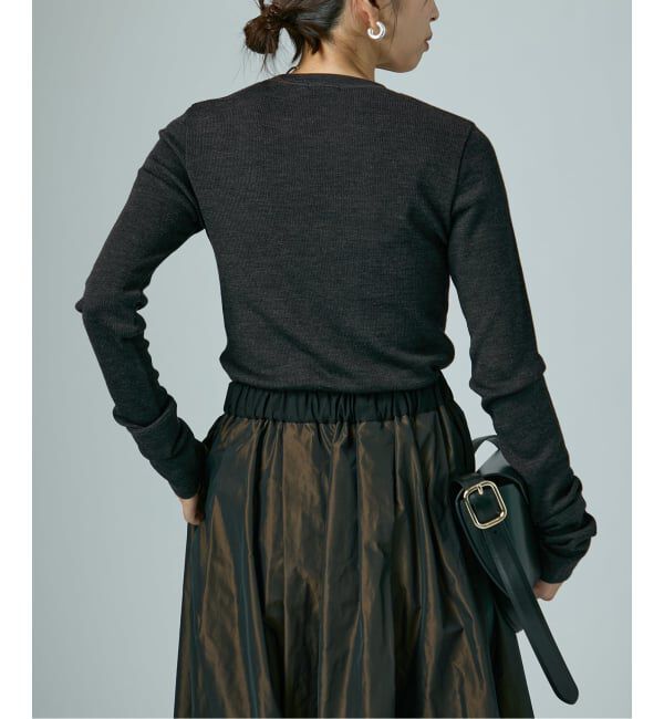 VERMEIL par iena「《追加》wool100 RIB クループルオーバー」|Tシャツ・カットソー|