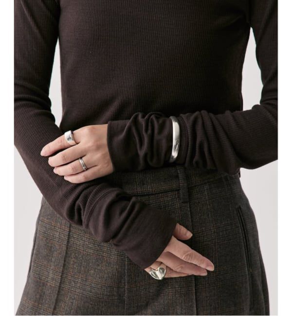 VERMEIL par iena「《追加》wool100 RIB クループルオーバー」|Tシャツ・カットソー|