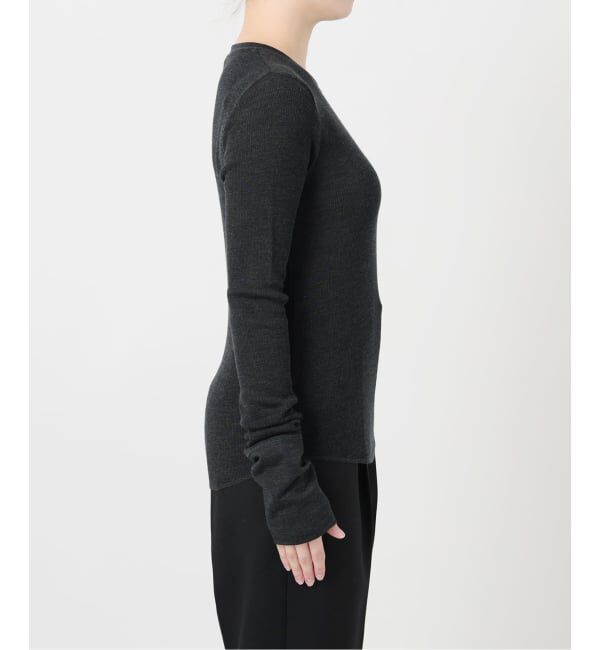 VERMEIL par iena「《追加》wool100 RIB クループルオーバー」|Tシャツ・カットソー|