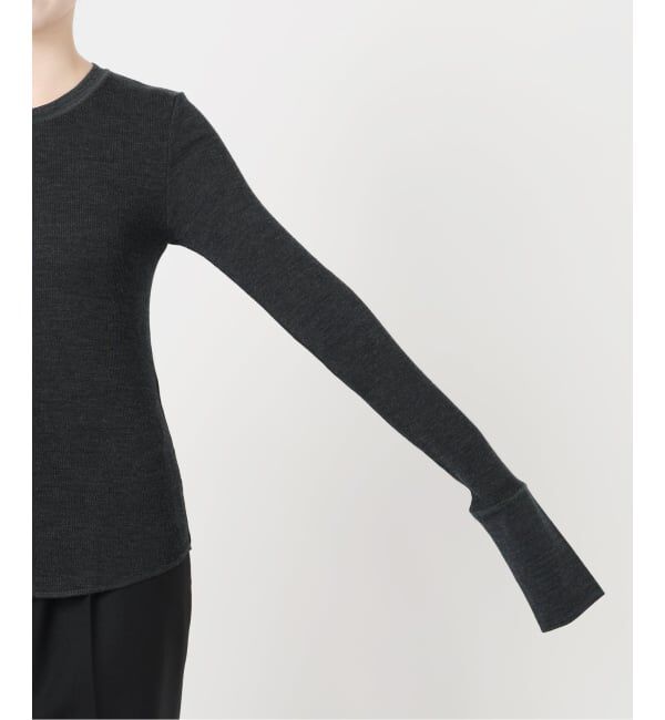 VERMEIL par iena「《追加》wool100 RIB クループルオーバー」|Tシャツ・カットソー|
