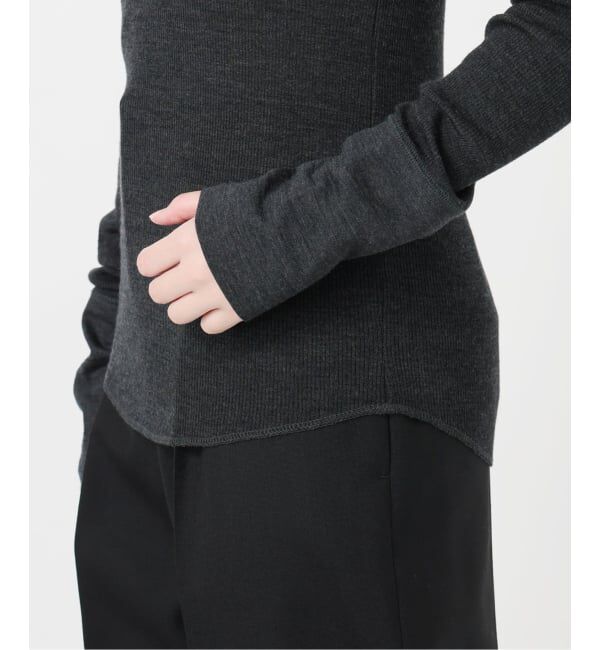 VERMEIL par iena「《追加》wool100 RIB クループルオーバー」|Tシャツ・カットソー|
