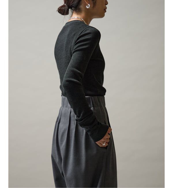 VERMEIL par iena「《追加》wool100 RIB クループルオーバー」|Tシャツ・カットソー|