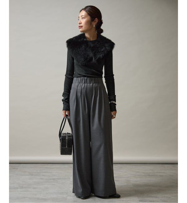 VERMEIL par iena「《追加》wool100 RIB クループルオーバー」|Tシャツ・カットソー|