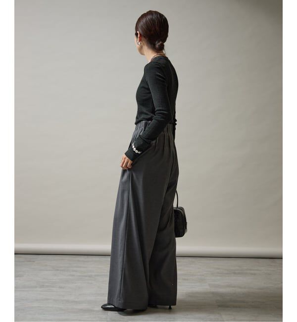 VERMEIL par iena「《追加》wool100 RIB クループルオーバー」|Tシャツ・カットソー|