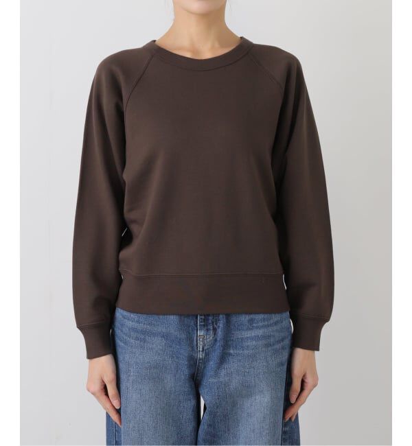 SLOBE IENA「裏毛コンパクトラグランスウェット」|スウェット・ジャージ|ブラウン