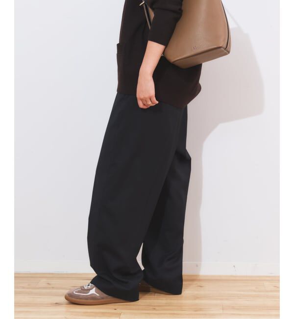journal standard L'essage「TWサキソニー ボリュームパンツ」|スラックス|ブラック