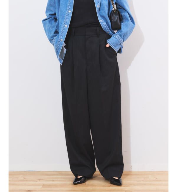 journal standard L'essage「TWサキソニー ボリュームパンツ」|スラックス|ブラック A