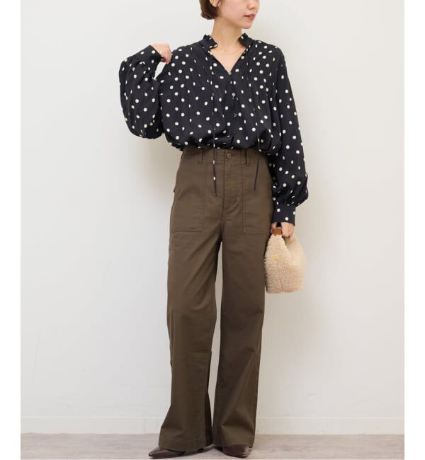 JOURNAL STANDARD relume「《WEB限定》ドットプリントピンタックブラウス」|シャツ・ブラウス|