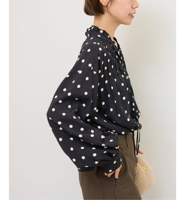 JOURNAL STANDARD relume「《WEB限定》ドットプリントピンタックブラウス」|シャツ・ブラウス|
