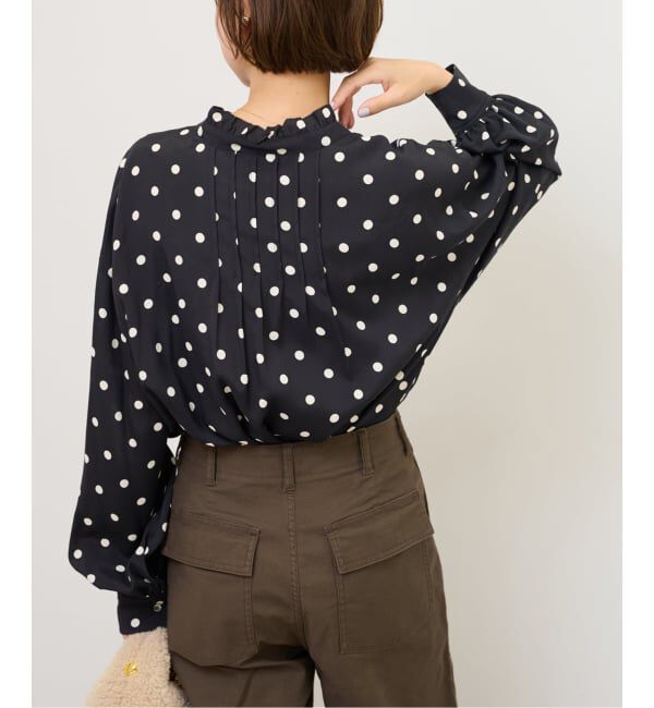 JOURNAL STANDARD relume「《WEB限定》ドットプリントピンタックブラウス」|シャツ・ブラウス|