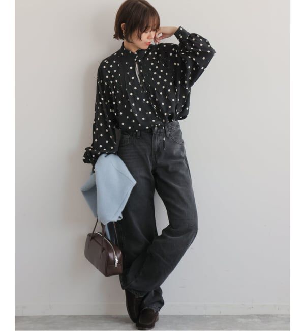 JOURNAL STANDARD relume「《WEB限定》ドットプリントピンタックブラウス」|シャツ・ブラウス|