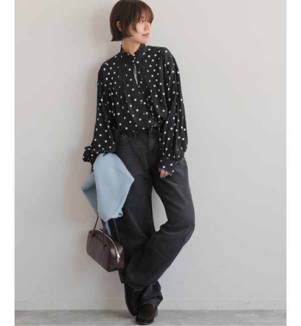 JOURNAL STANDARD relume「《WEB限定》ドットプリントピンタックブラウス」|シャツ・ブラウス|