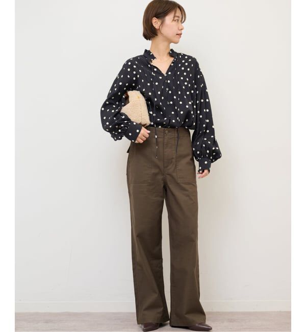 JOURNAL STANDARD relume「《WEB限定》ドットプリントピンタックブラウス」|シャツ・ブラウス|