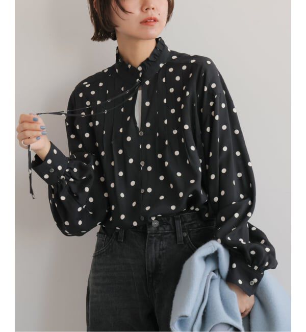 JOURNAL STANDARD relume「《WEB限定》ドットプリントピンタックブラウス」|シャツ・ブラウス|