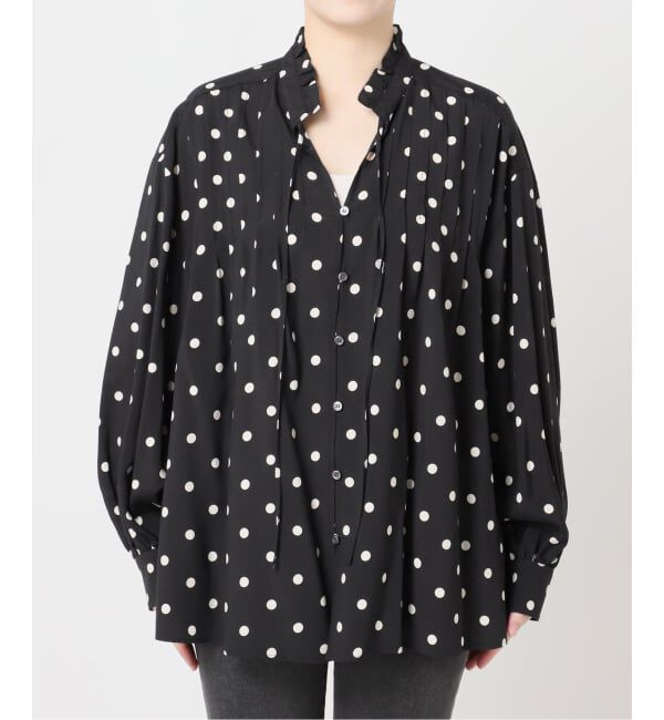 JOURNAL STANDARD relume「《WEB限定》ドットプリントピンタックブラウス」|シャツ・ブラウス|