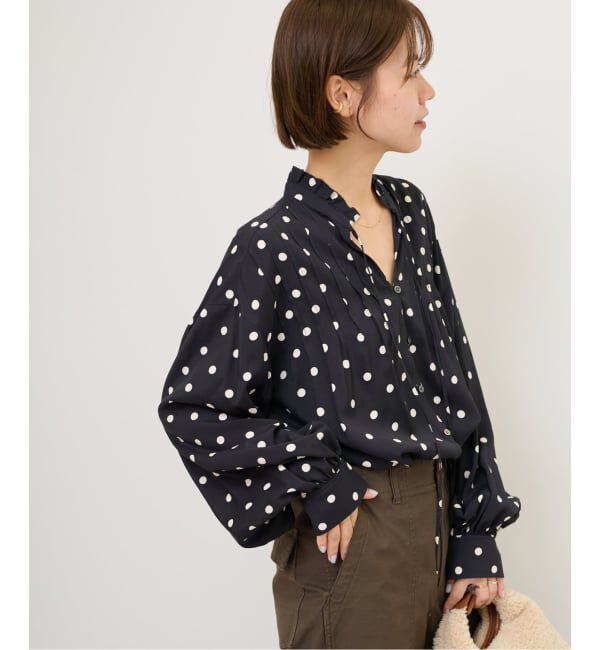 JOURNAL STANDARD relume「《WEB限定》ドットプリントピンタックブラウス」|シャツ・ブラウス|