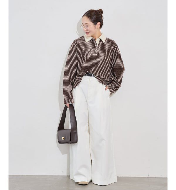 JOURNAL STANDARD「《予約》パイルボーダーポロシャツ」|Tシャツ・カットソー|