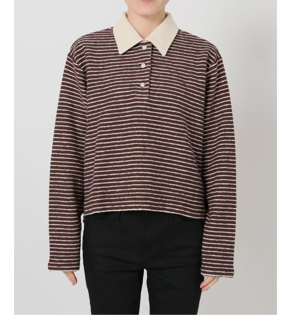 JOURNAL STANDARD「《予約》パイルボーダーポロシャツ」|Tシャツ・カットソー|