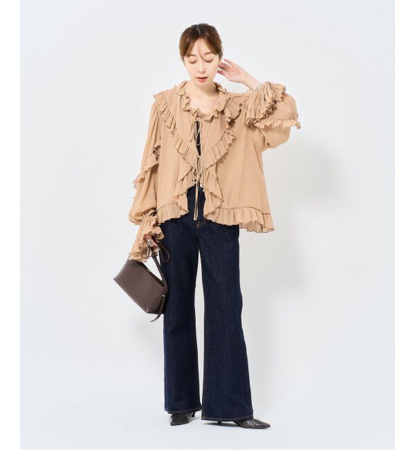 NOBLE「VENIT/ヴェニット RUFFLE CREPE」|シャツ・ブラウス|