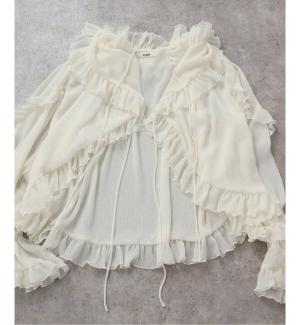 NOBLE「VENIT/ヴェニット RUFFLE CREPE」|シャツ・ブラウス|