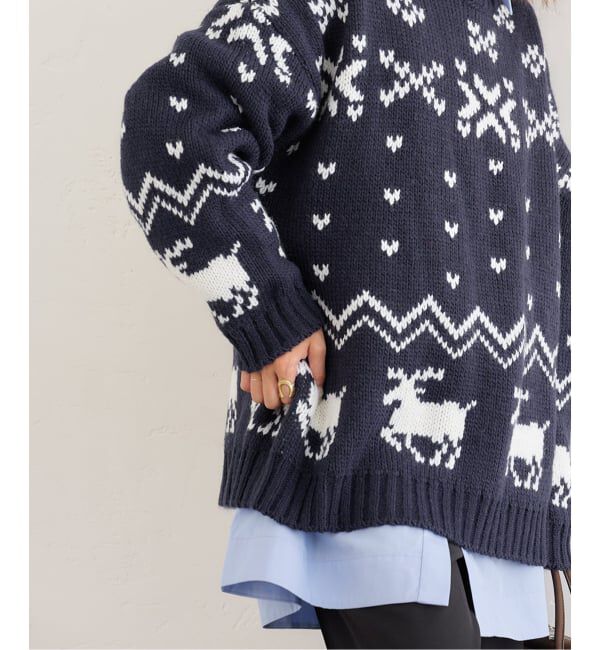 U by SPICK&SPAN「ノルディックニットプルオーバー」|ニット・セーター|