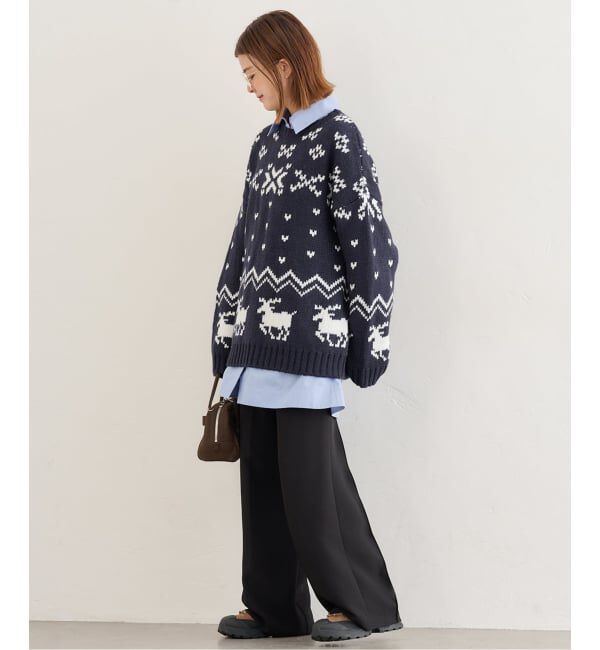 U by SPICK&SPAN「ノルディックニットプルオーバー」|ニット・セーター|