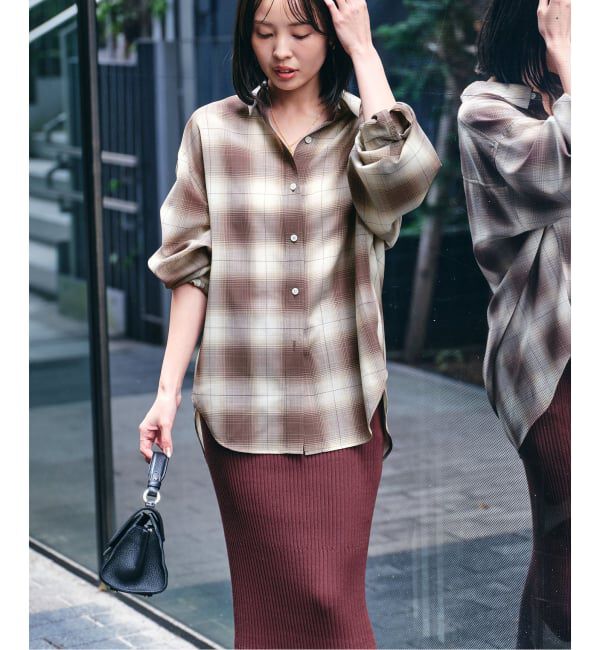 NOBLE「ビエラチェックエフォートレスシャツ」|シャツ・ブラウス|