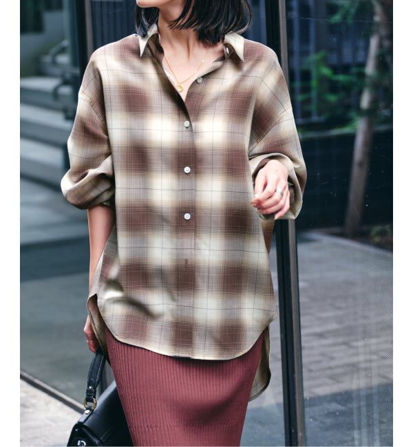 NOBLE「ビエラチェックエフォートレスシャツ」|シャツ・ブラウス|