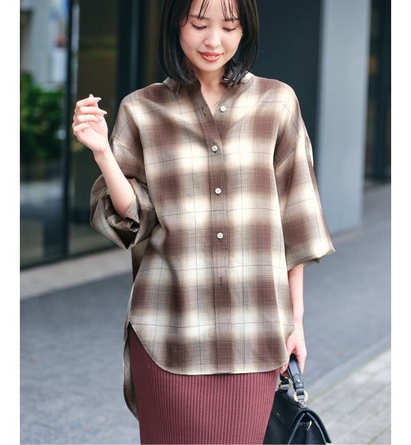 NOBLE「ビエラチェックエフォートレスシャツ」|シャツ・ブラウス|